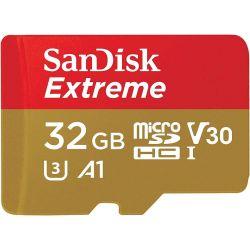 CARTE MICROSDXC - SANDISK -EXTREME 32GB 100MB/S A1 C10 V30 UHS-I U3