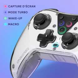 PACK MANETTE ASTRALITE ERIDANI WHITE ONIVERSE + STATION DE CHARGE - SANS FIL BLUETOOTH POUR SWITCH / PC / IOS / ANDROID