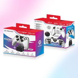 PACK MANETTE ASTRALITE ERIDANI WHITE ONIVERSE + STATION DE CHARGE - SANS FIL BLUETOOTH POUR SWITCH / PC / IOS / ANDROID