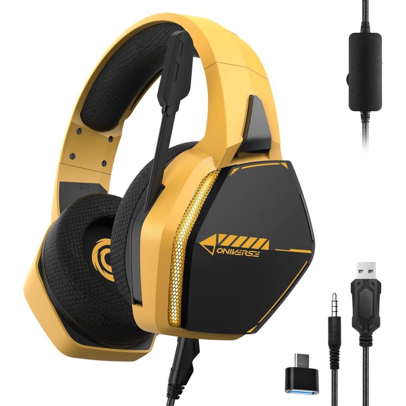 CASQUE GAMING NEBULA ONIVERSE - SOLARFIRE YELLOW (MULTIPLATEFORME)