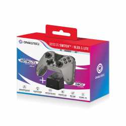 PACK MANETTE ASTRALITE NYSA GREY ONIVERSE + STATION DE CHARGE - SANS FIL BLUETOOTH POUR SWITCH /PC / IOS / ANDROID