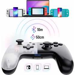 MANETTE ONIPAD SANS FIL BLUETOOTH POUR SWITCH / PC /IOS / ANDROID - WHITE STAR