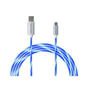 CABLE DE CHARGE USB-A VERS MICRO-USB - 2 METRES - LED ONIVERSE