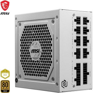 ALIMENTATION MSI MAG A850GL 850W PCI-E 5.0 ATX 3.0 - 80+ GOLD FULL MODULAIRE WHITE