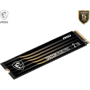 SSD NMVE MSI SSD SPATIUM M480 PRO 2TO (2000 GO) PCIE 7400MB/S