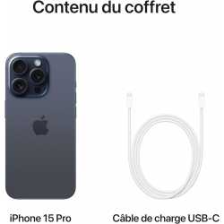 APPLE IPHONE 15 PRO 128GB 6.1 POUCES BLUE TITANIUM