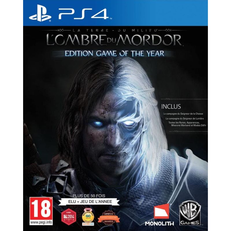 LA TERRE DU MILIEU LOMBRE DU MORDOR GOTY PS4