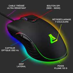 PACK CLAVIER/SOURIS THE G-LAB GAMING COMBO ARGON-E - CASQUE/CLAVIER/SOURIS/TAPIS
