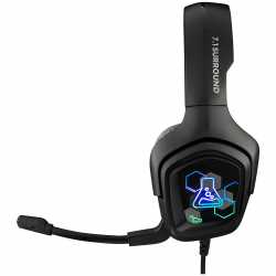 CASQUE GAMING THE G-LAB KORP COBALT RGB - NOIR/FILAIRE/7.1