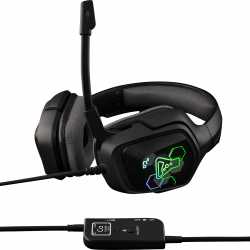 CASQUE GAMING THE G-LAB KORP COBALT RGB - NOIR/FILAIRE/7.1