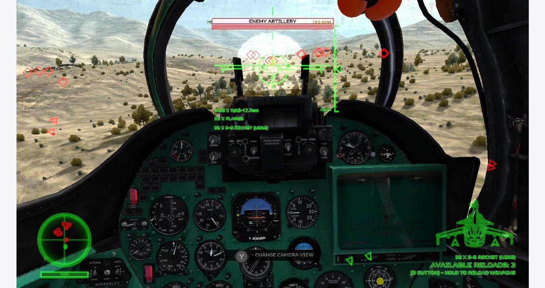 Hélicoptère Mi-24 HIND en mission aérienne