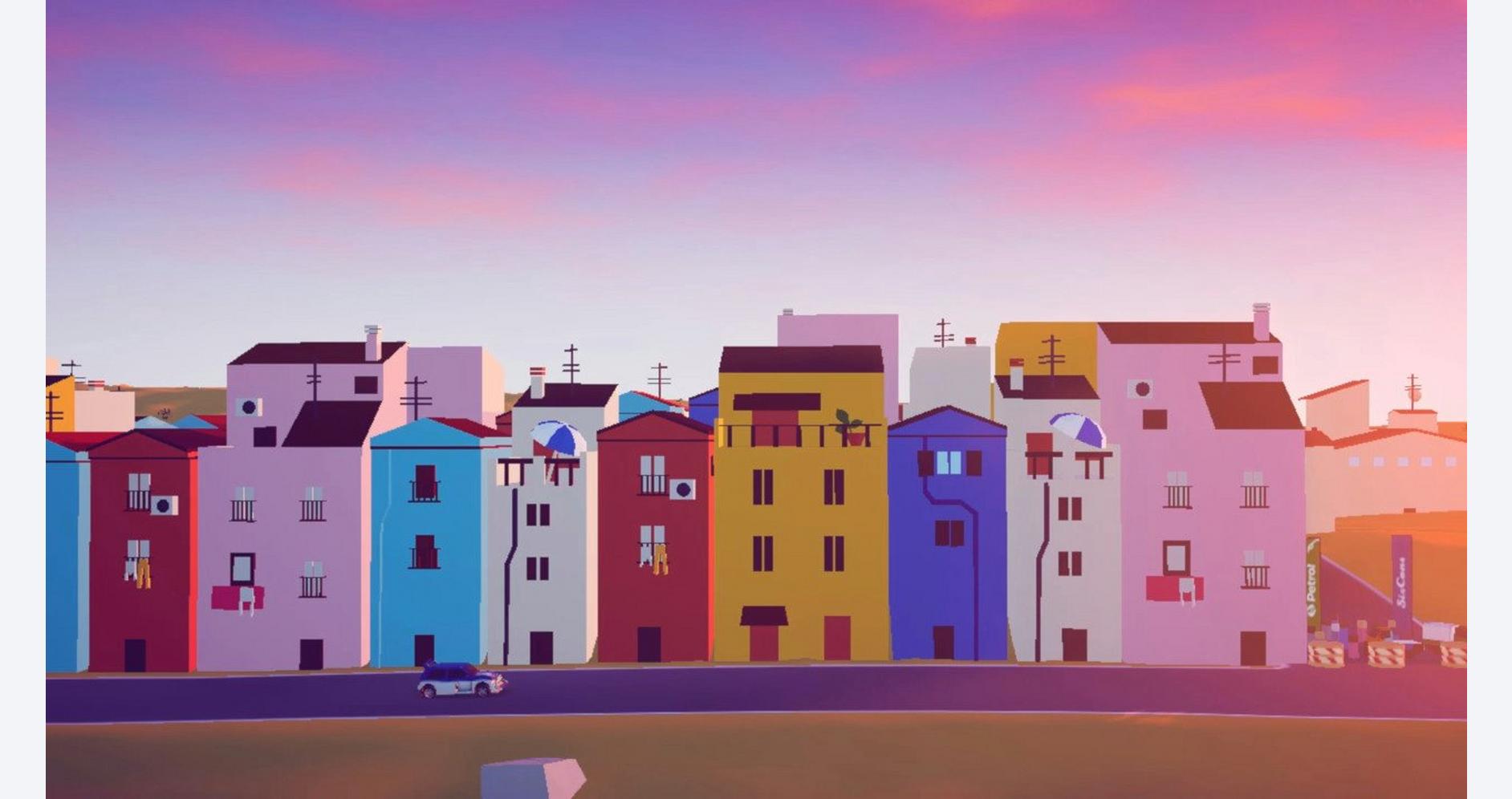 Éclats de couleurs et vitesse