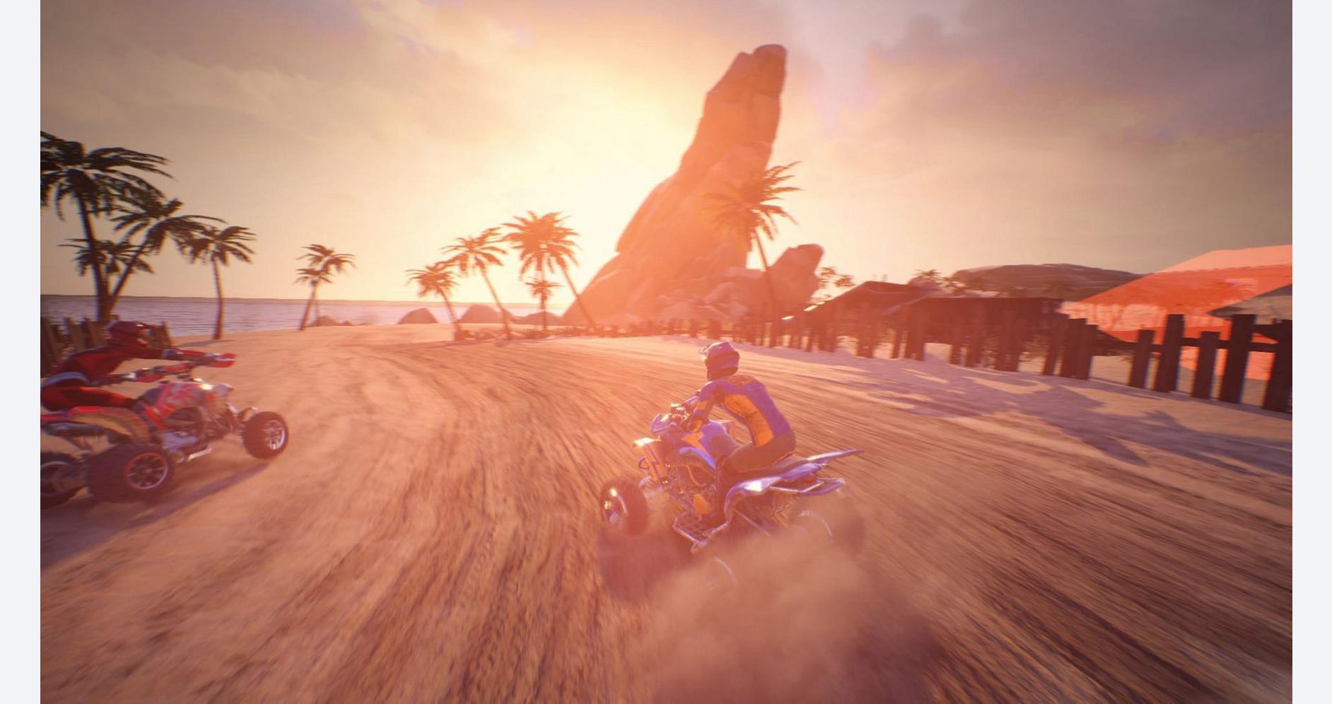 Course de quad palpitante à travers des paysages variés
