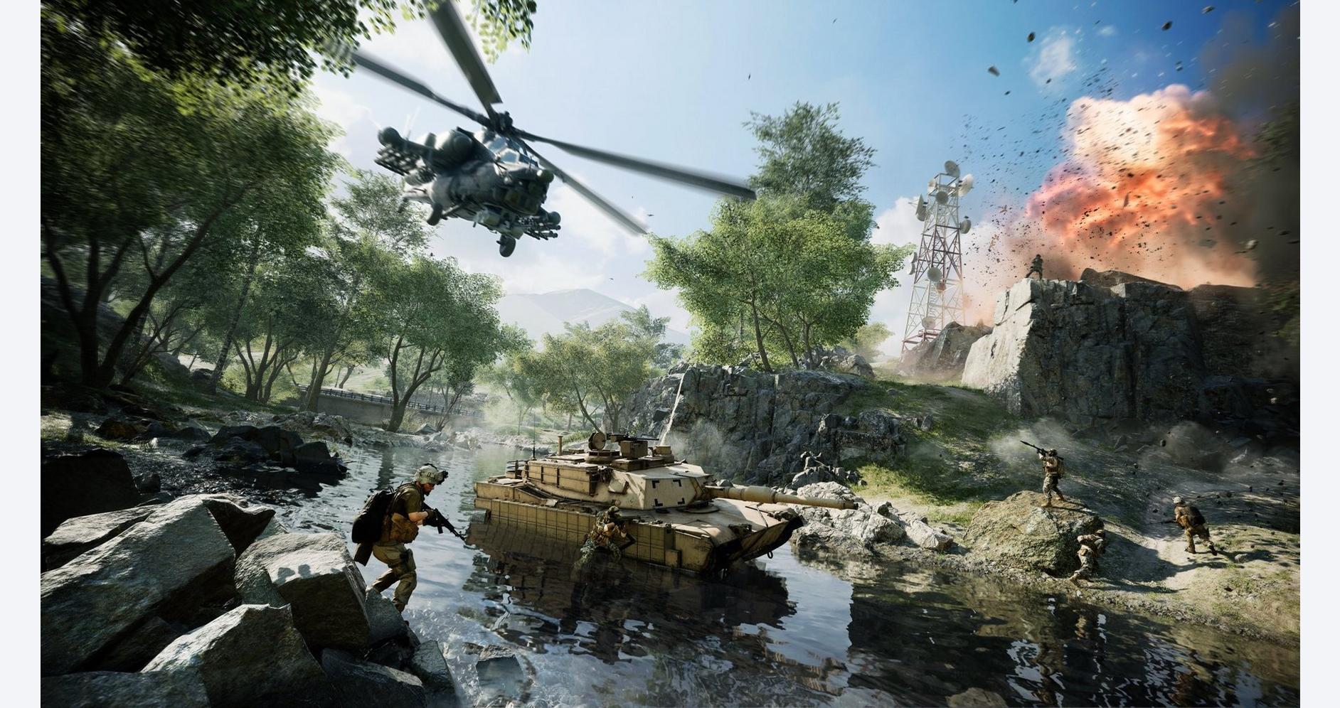 Champ de bataille futuriste dans Battlefield 2042