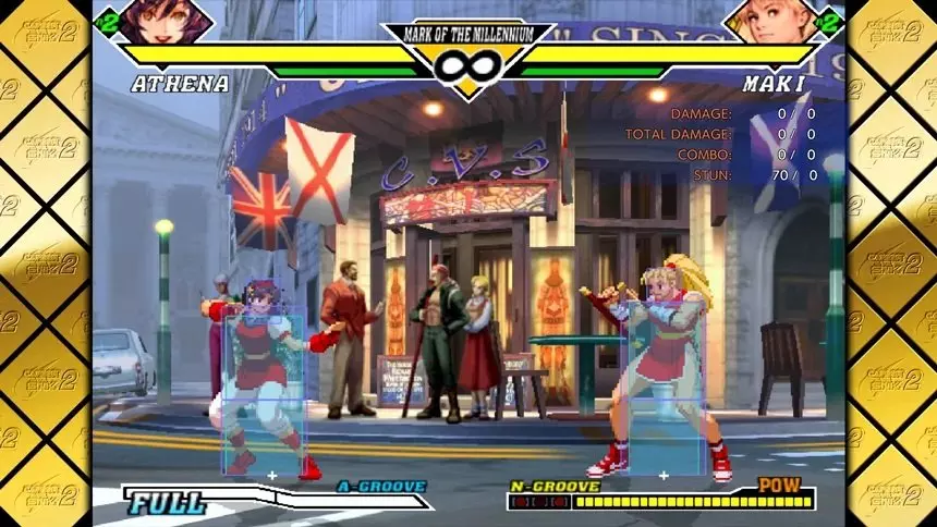 Mode Entraînement de Capcom Fighting Collection 2