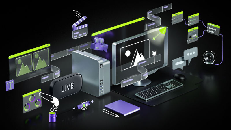 Studio créatif optimisé avec NVIDIA RTX