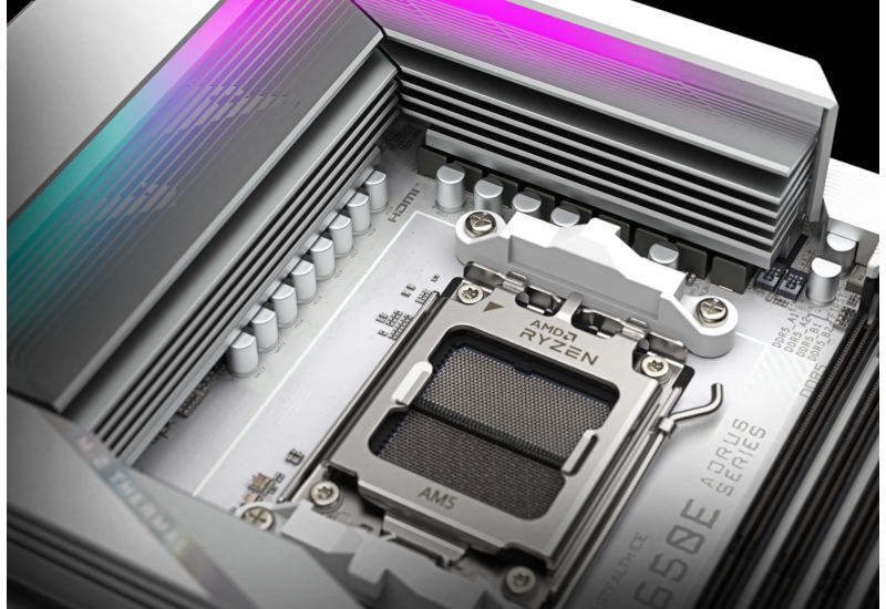 Gigabyte B650E AORUS STEALTH ICE - Vue de la carte mère
