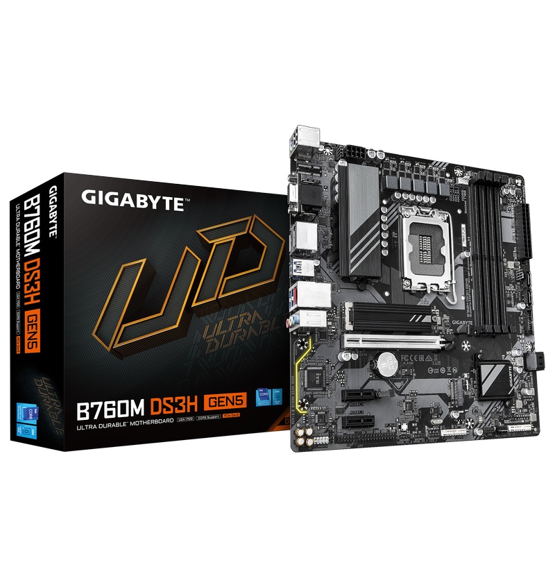 Vue de la carte mère Gigabyte B760M DS3H GEN5