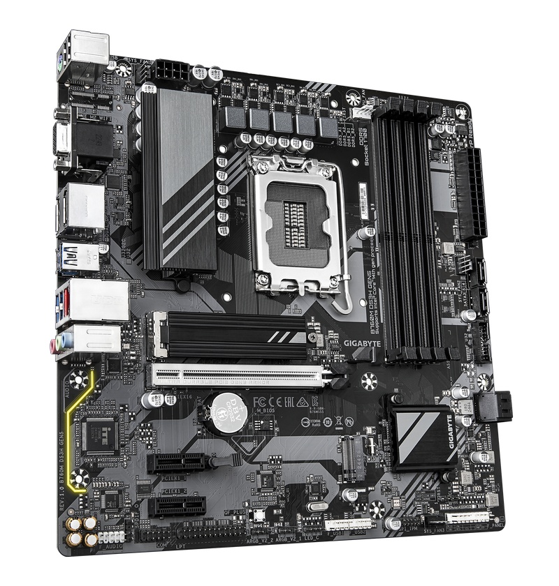 Connectique de la carte mère Gigabyte B760M DS3H GEN5