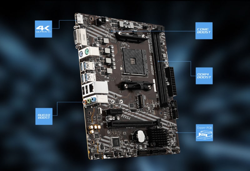 Carte mère MSI A520M A-PRO