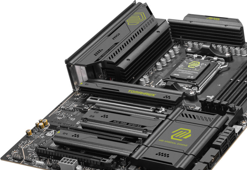 Carte mère MSI X870 avec dissipateurs