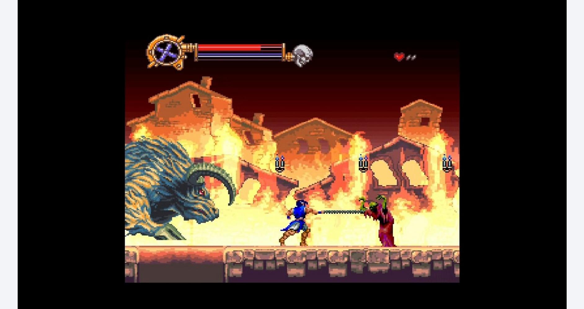 Combat contre des créatures mythiques dans des environnements enflammés