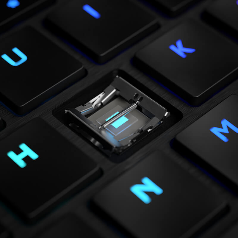 Switchs Cherry MX Ultra Low Profile sur le clavier Corsair