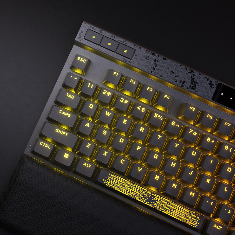 Clavier Corsair avec repose-poignets