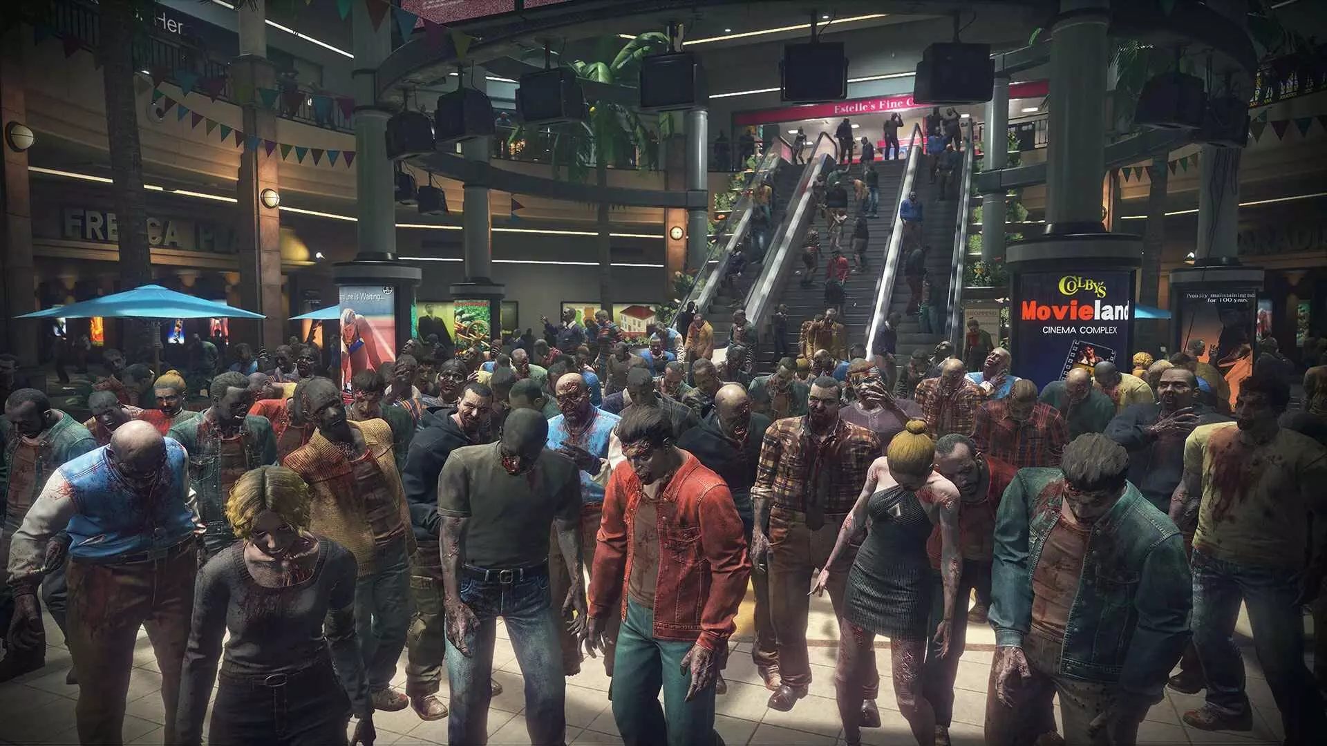 Centre commercial infesté de zombies