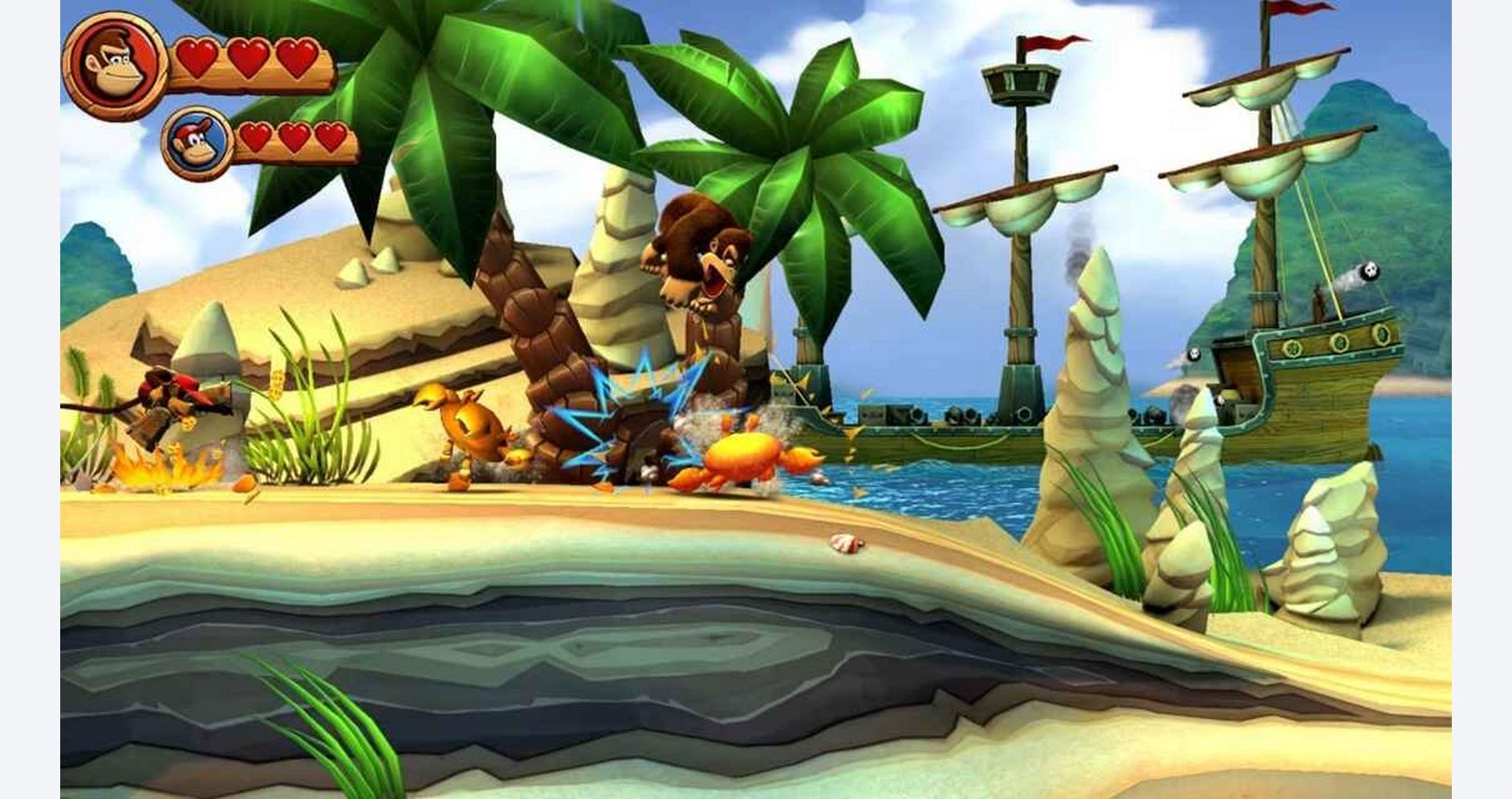 Évasion insulaire avec Donkey et Diddy Kong