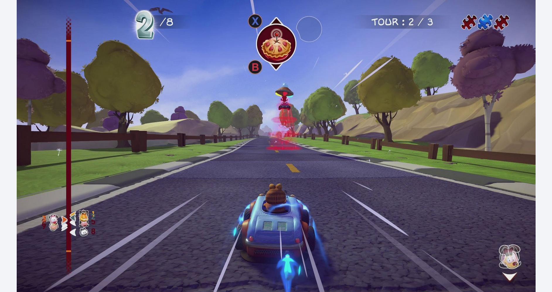 Courses épiques et insouciantes dans Garfield Kart