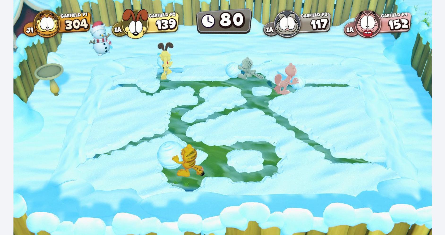 Frénésie neigeuse avec Garfield