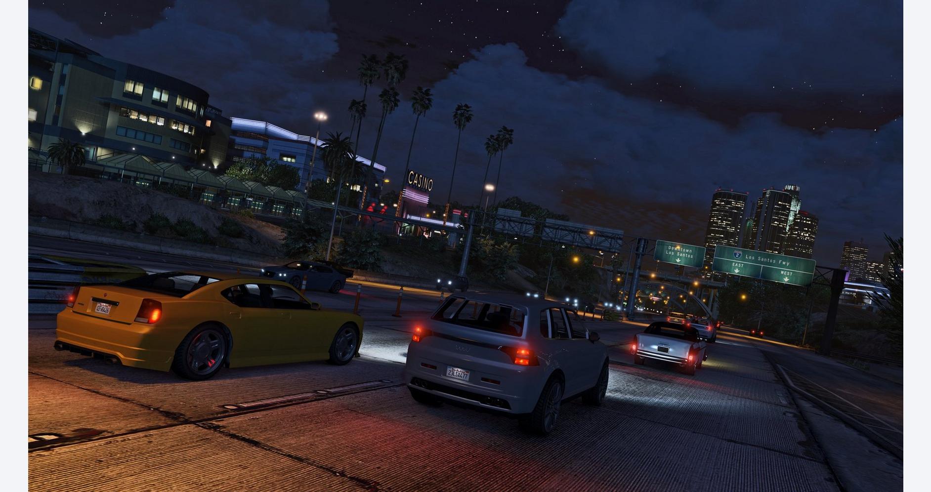 Grand Theft Auto V nocturne des vrombissements urbains