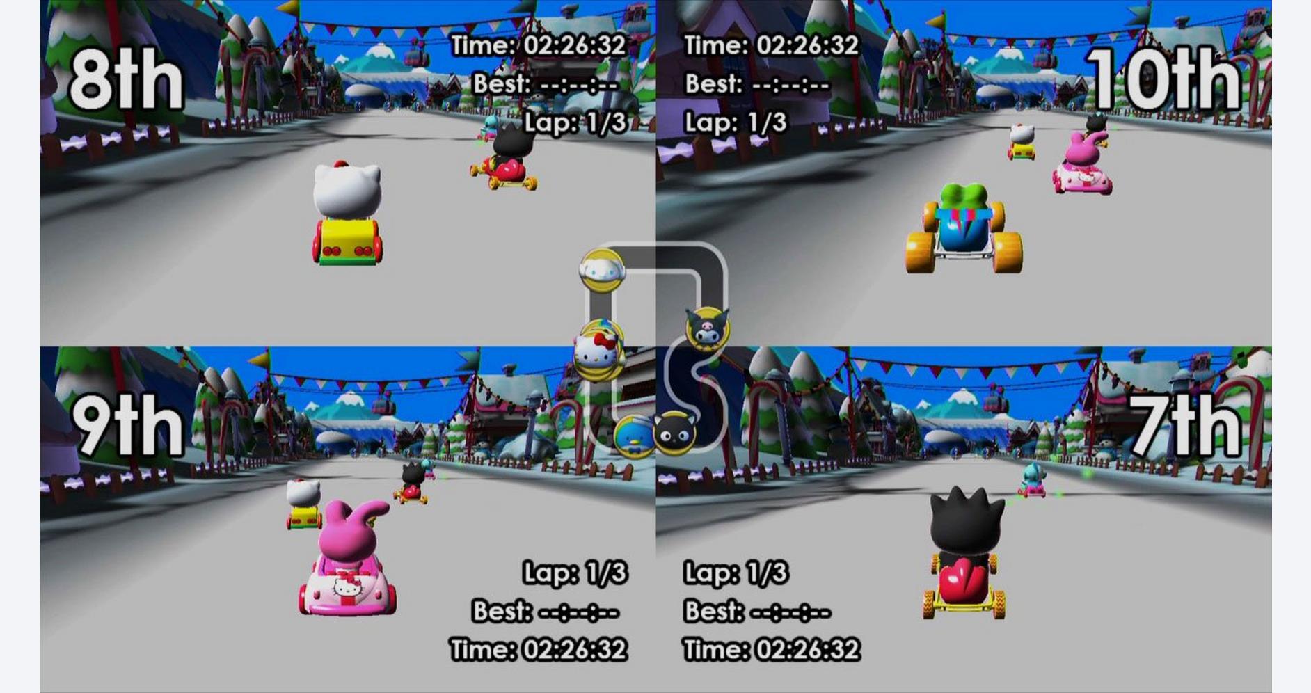 Course Féérique avec Hello Kitty