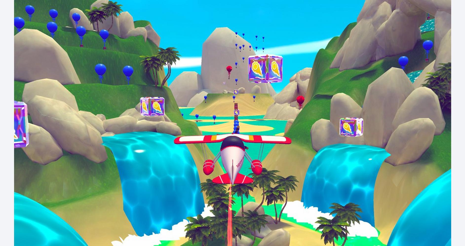 Hydravion survolant des paysages tropicaux