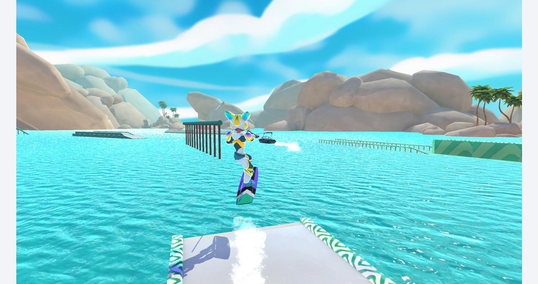 Sports nautiques et horizons bleutés