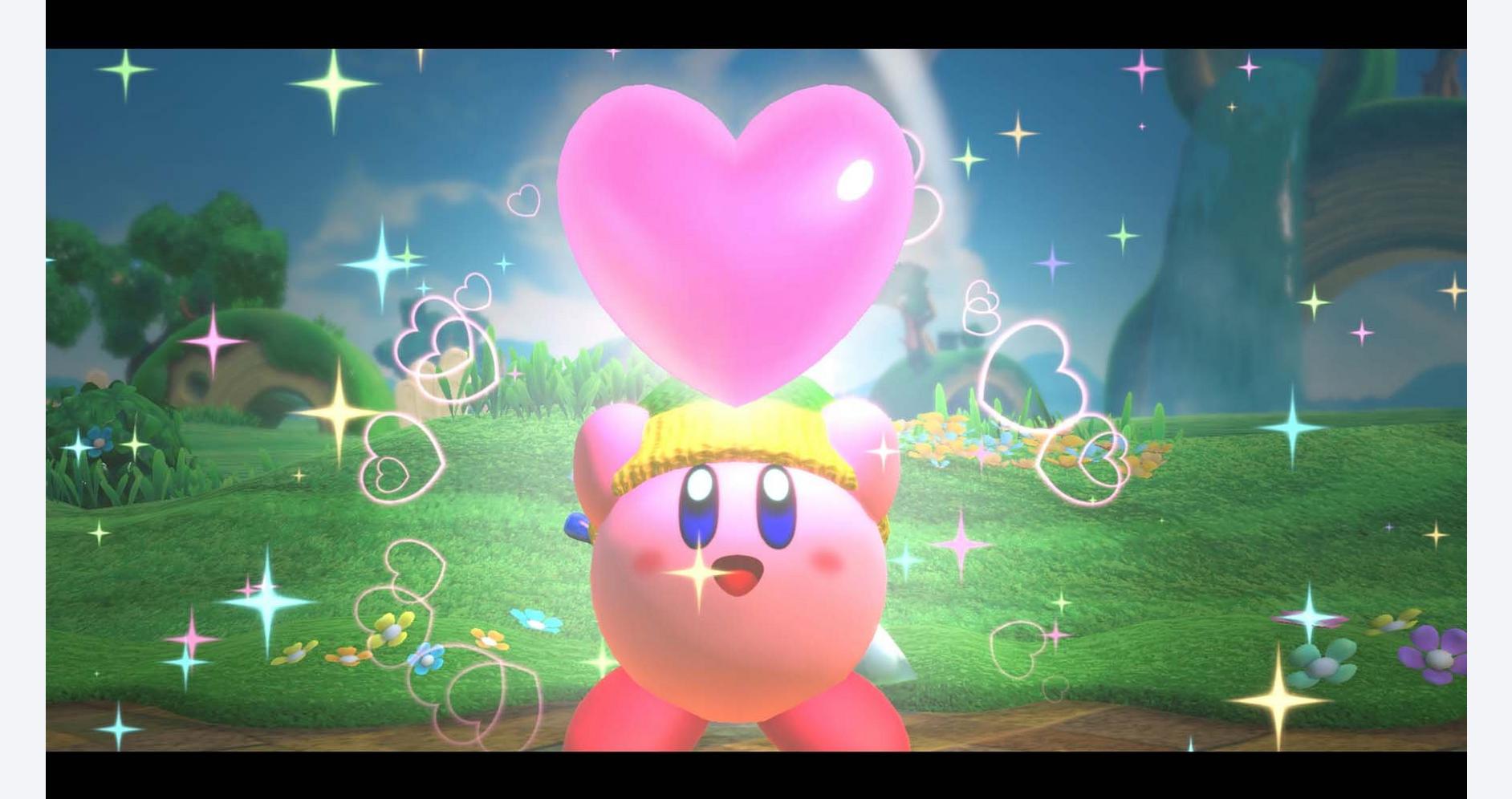 Kirby et ses alliés dans une aventure courageuse