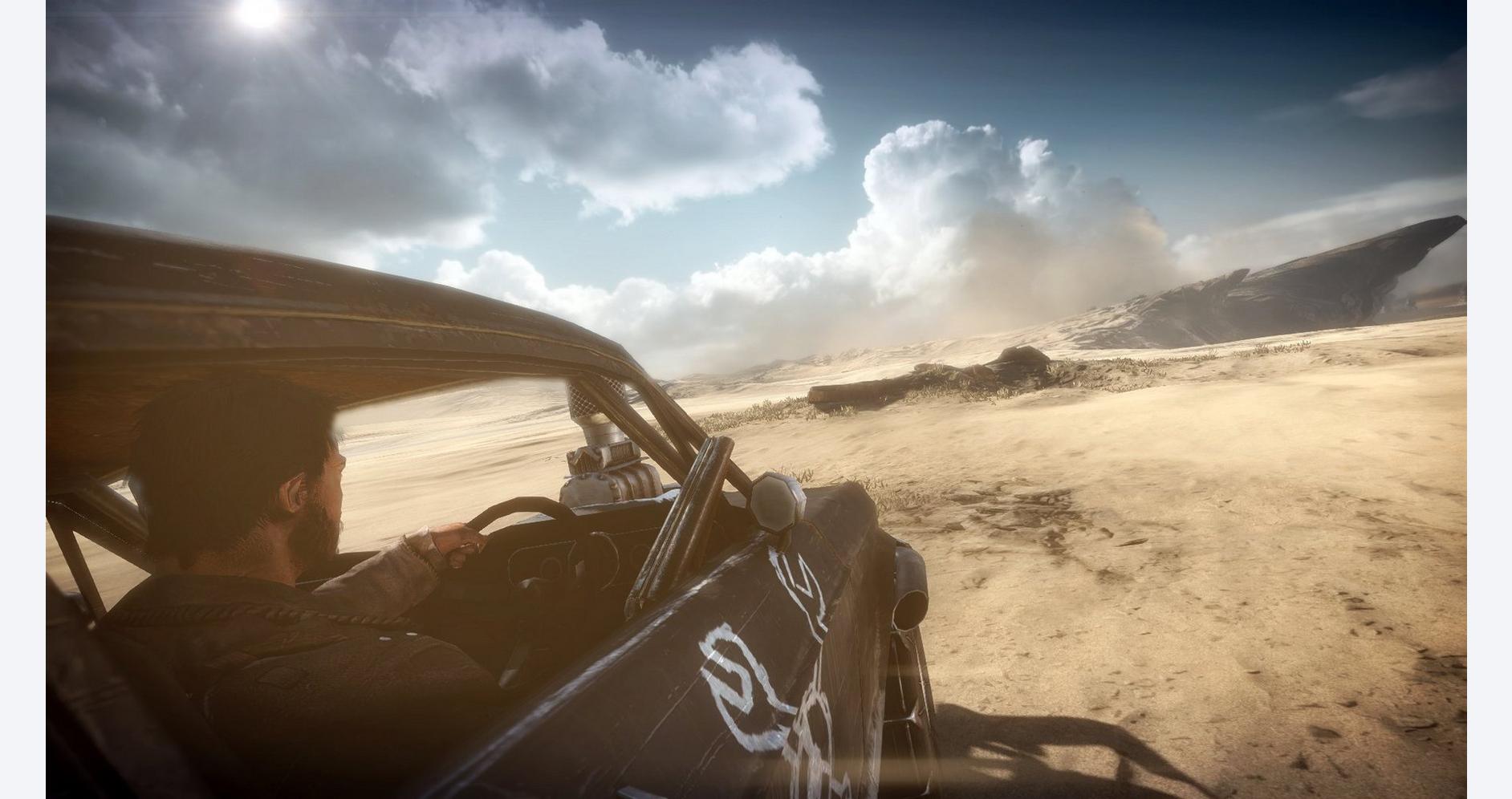 Mad Max survivant dans un désert chaotique