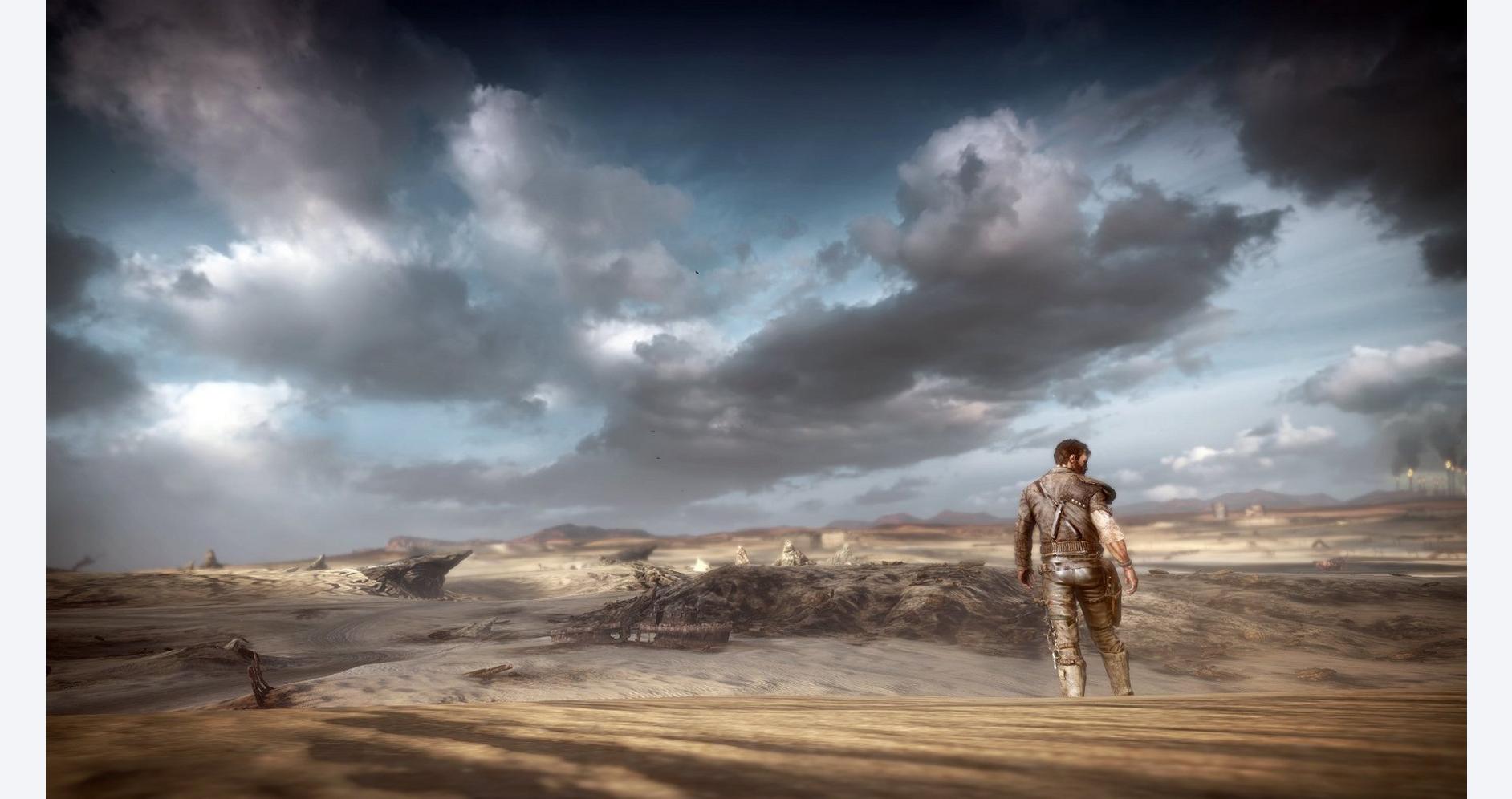 Mad Max traversant des terres désolées