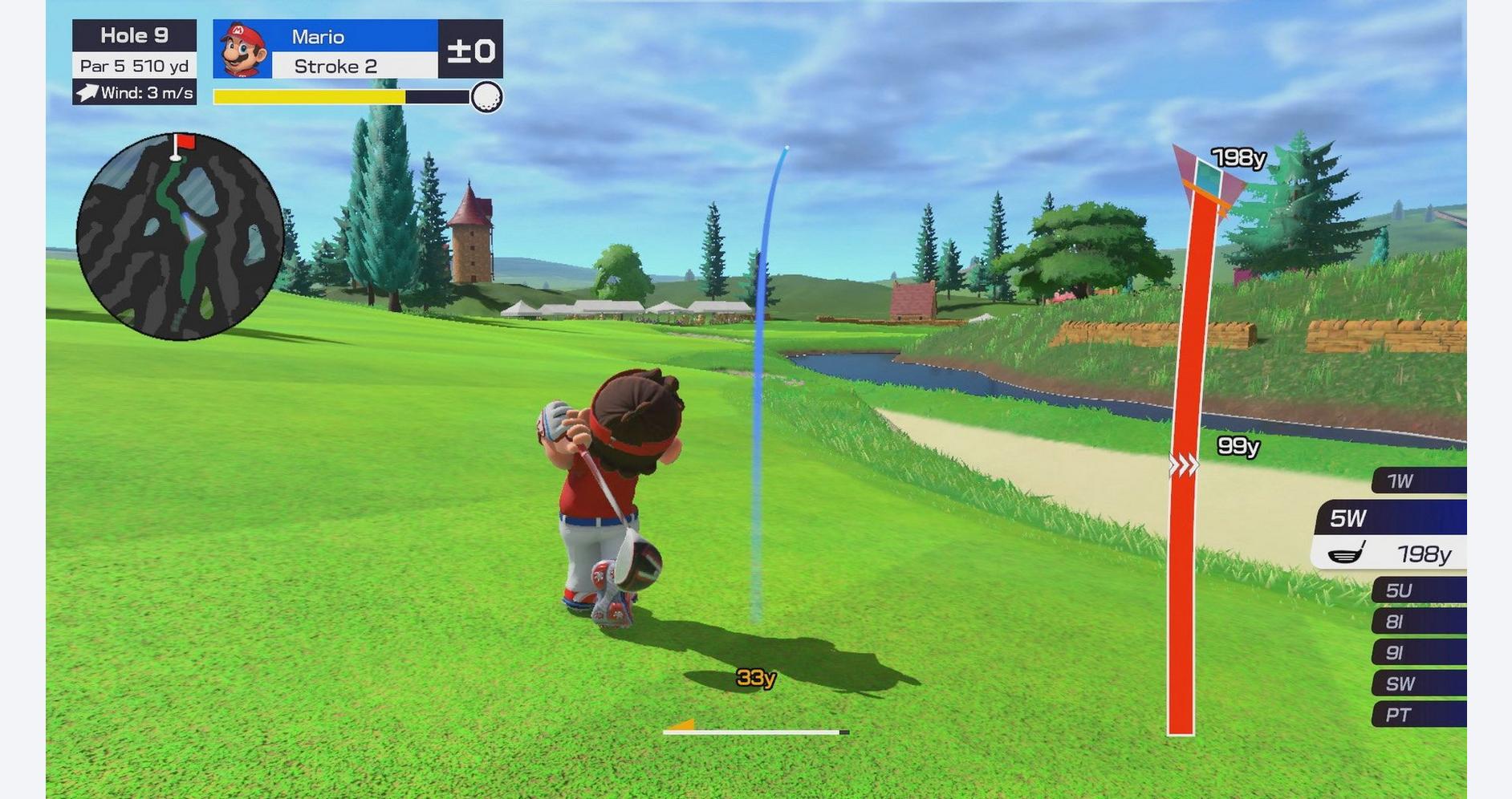 Mario et ses amis dans une aventure golfique