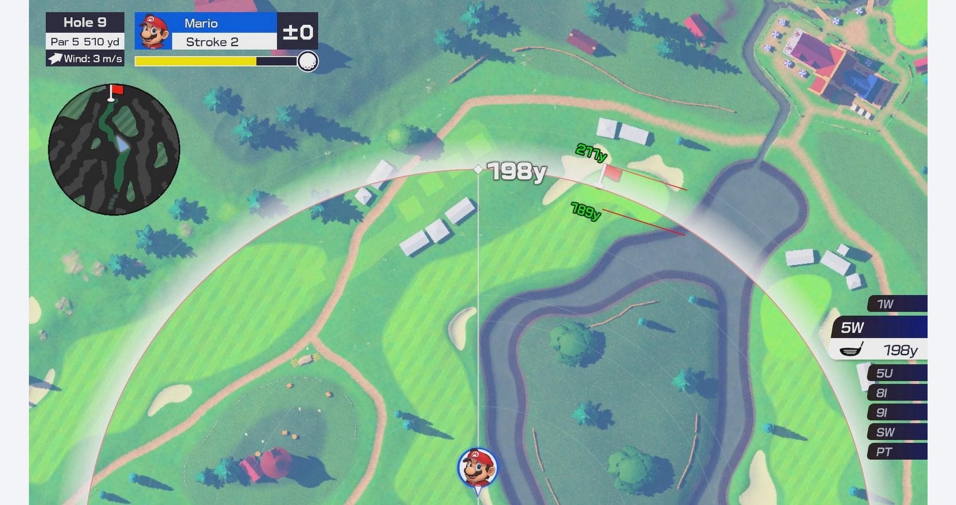 Univers de golf avec Mario