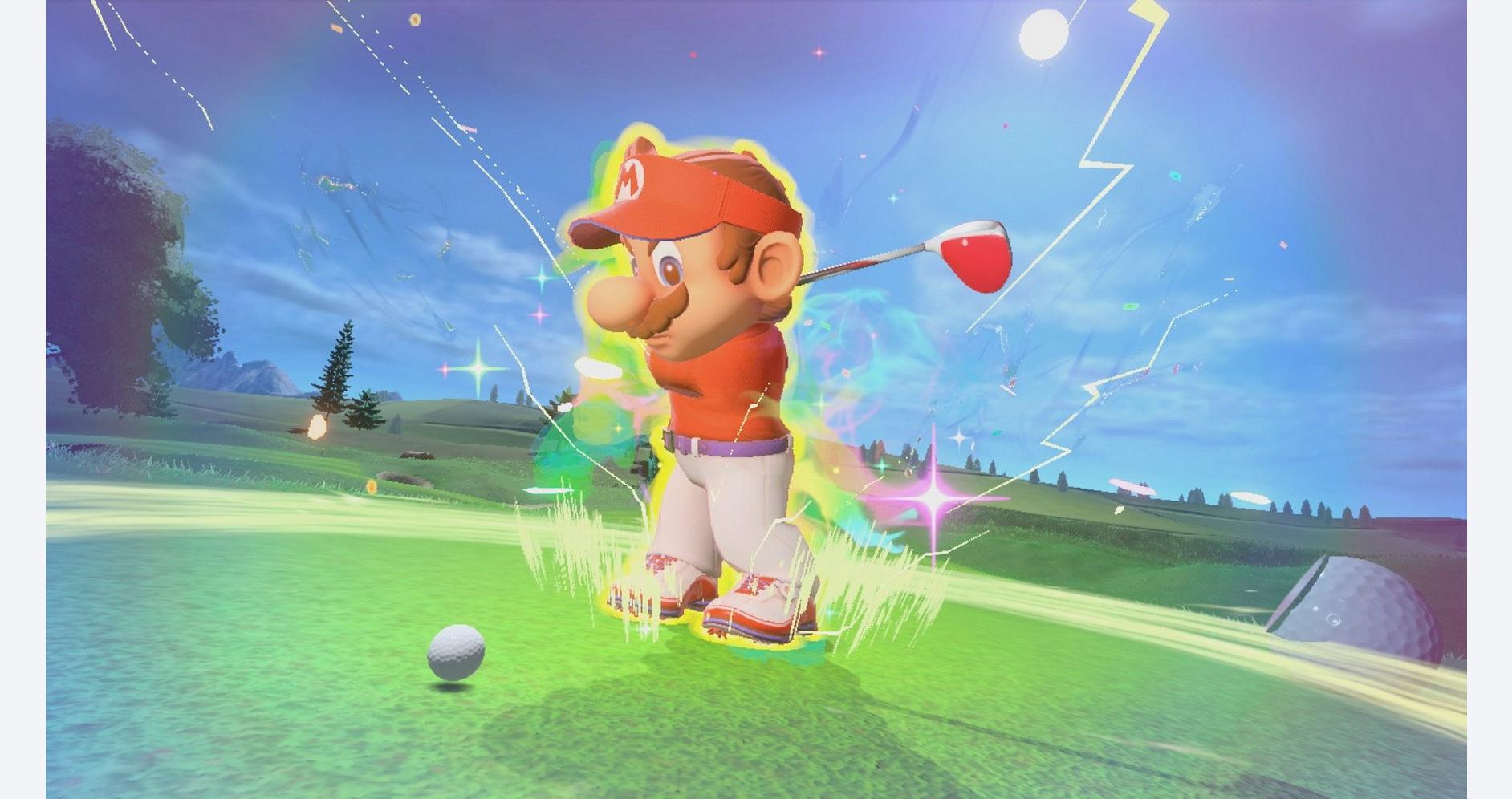 Mario en action sur le terrain de golf