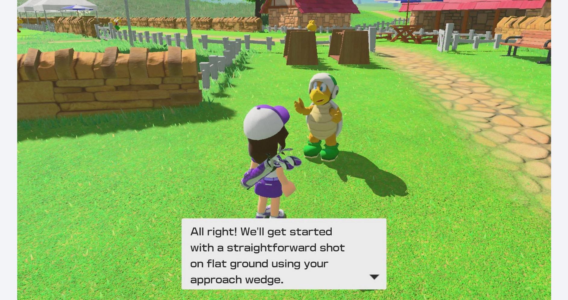 Compétition de golf avec Mario