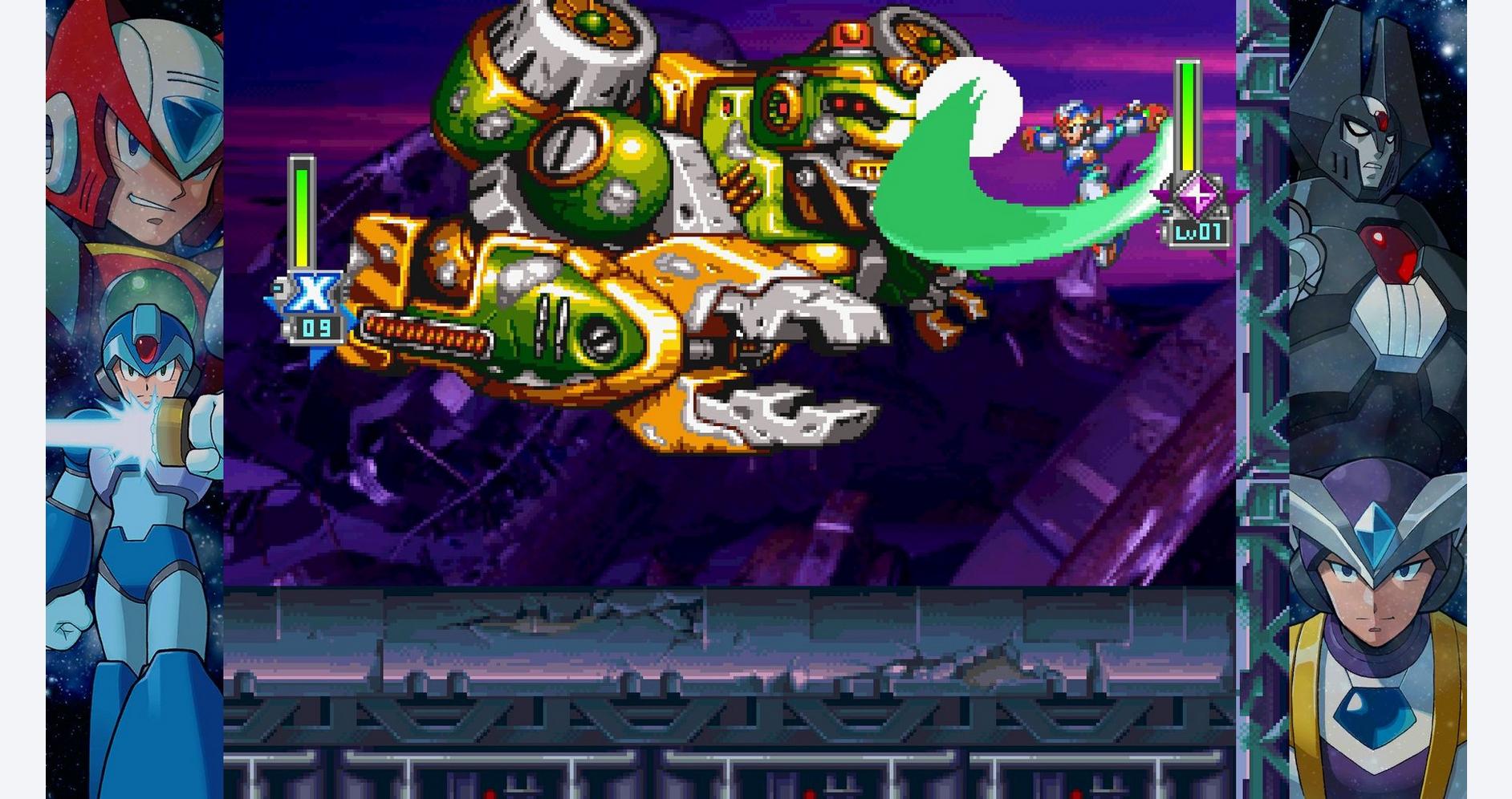 Mega Man X dans une quête à travers des mondes futuristes