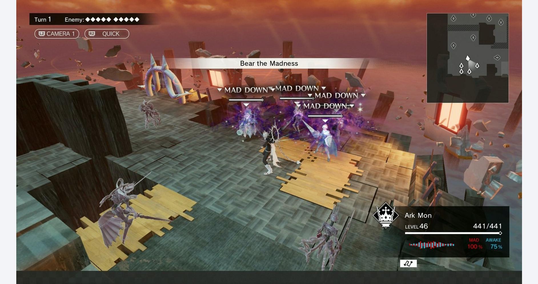 Combat contre des créatures dans Monark