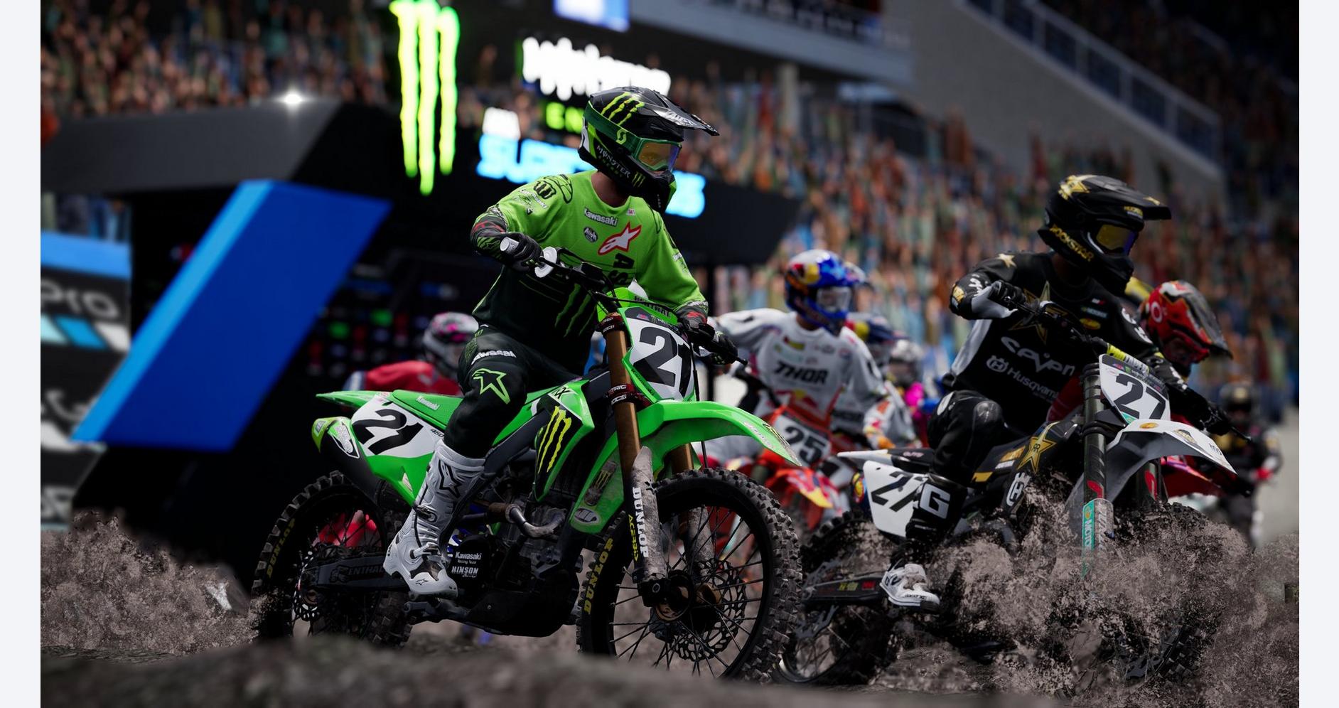 Course effrénée du championnat Supercross 2022