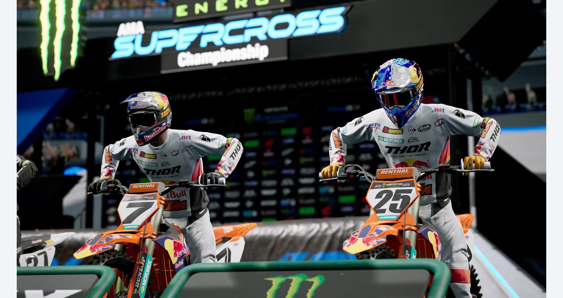 Compétition intense dans l'arène Supercross
