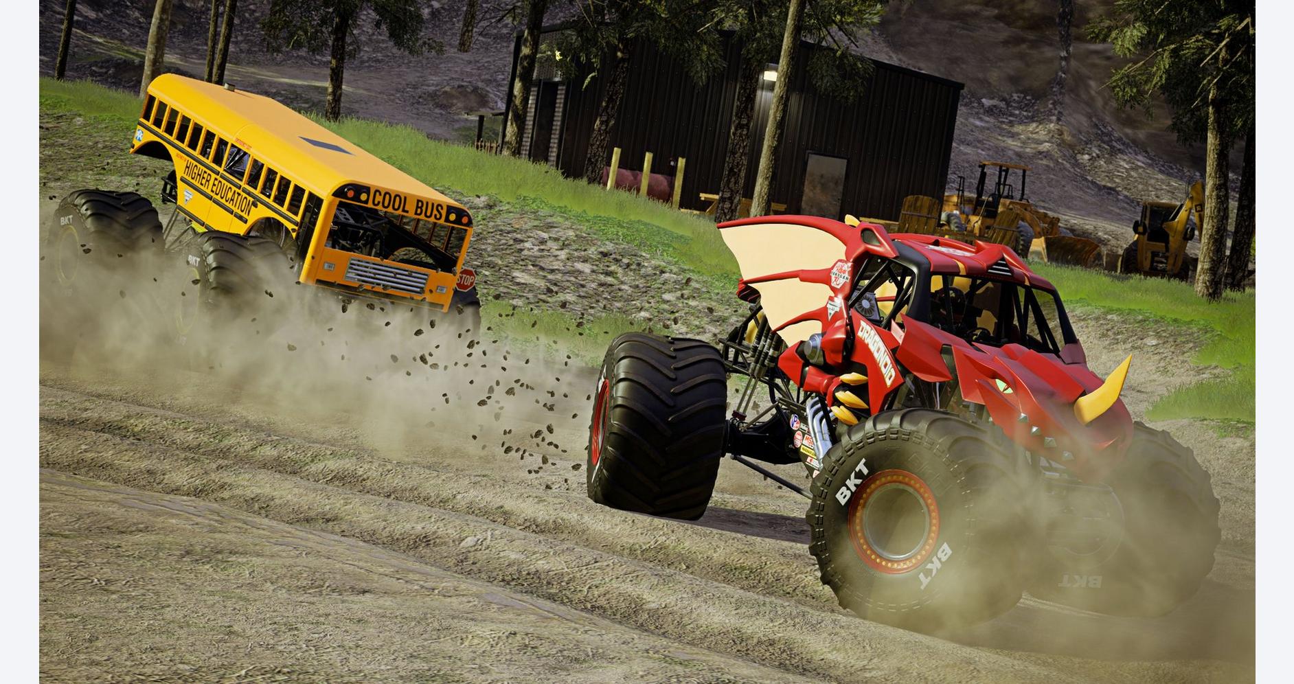 Image de compétition palpitante dans Monster Jam Steel Titans 2
