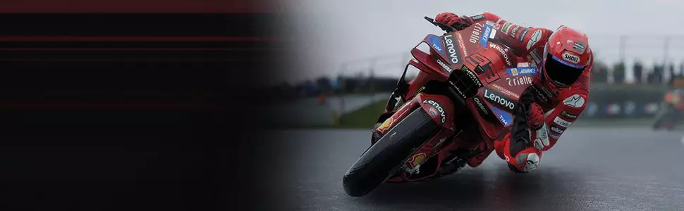 Motos MotoGP en action sur la piste