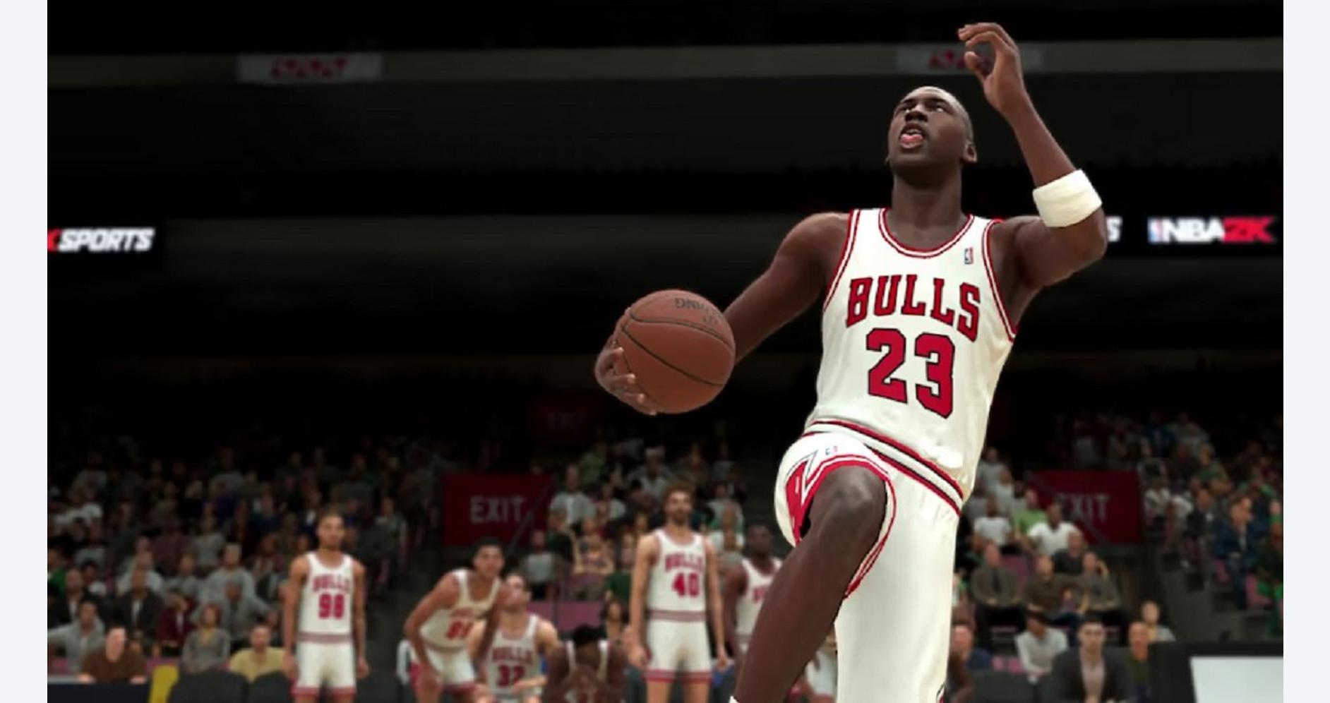 Scène de jeu captivante dans NBA 2K23